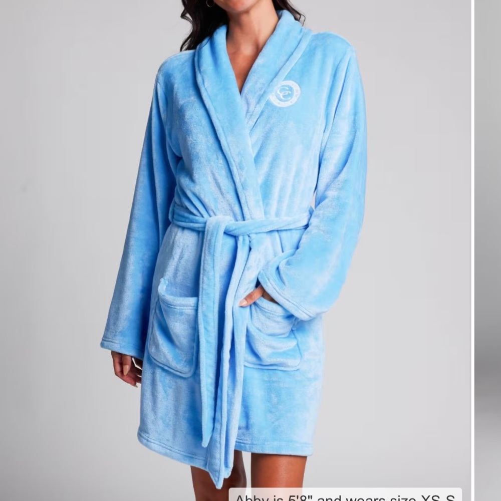 Cozy Sky Blue Women's Robe